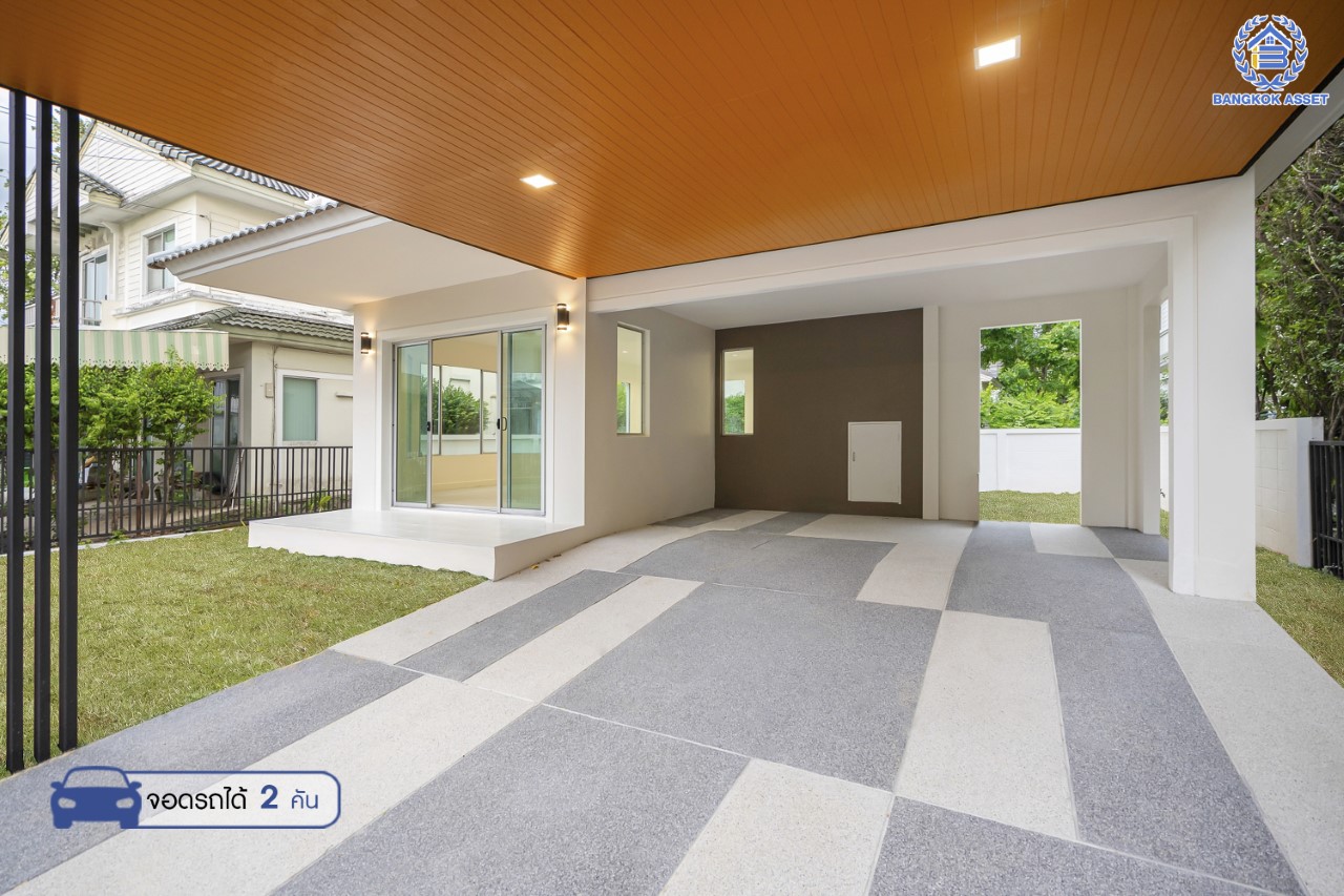 บ้านมือสองตกแต่งใหม่ แบรนด์ L&H ม.พฤกษ์ลดา ติวานนท์-ราชพฤกษ์ เนื้อที่ 51.9 ตร.ว. ฟังก์ชัน 3 ห้องนอน 2 ห้องน้ำ จอดรถได้ 2 คัน บนทำเลติดถนน 345 เชื่อมต่อหลายเส้นทาง ใกล้ทางด่วน "ศรีสมาน"